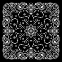 bandana paisley ornamento classico disegno vettoriale vintage