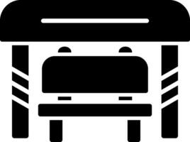 autobus fermare vettore icona