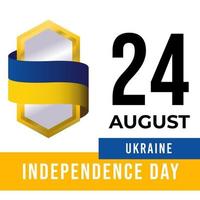 24 agosto festa dell'indipendenza dell'Ucraina vettore