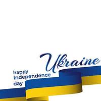 buon giorno dell'indipendenza ucraina vettore
