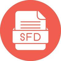 sfd file formato vettore icona