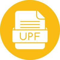 upf file formato vettore icona