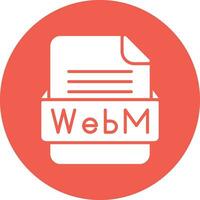 webm file formato vettore icona