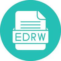edrw file formato vettore icona