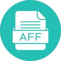 aff file formato vettore icona