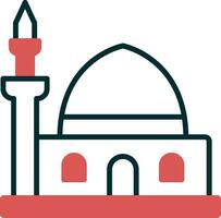 il profeti moschea vettore icona