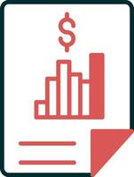 finanziario rapporto vettore icona