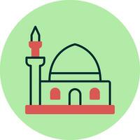 il profeti moschea vettore icona