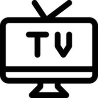 tv tenere sotto controllo vettore icona