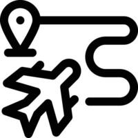 volo indicazioni vettore icona