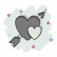 icona Cupido. relazionato per San Valentino giorno simbolo. comico stile. semplice design modificabile. semplice illustrazione vettore