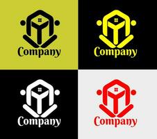 Casa logo, elementi colore variazione astratto icona. moderno logotipo, attività commerciale modello. vettore