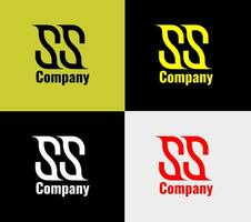 Doppio ss logotipo , elementi colore variazione astratto icona. moderno logotipo, attività commerciale modello. vettore