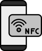 nfc vettore icona