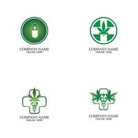 marijuana medica,cannabis simbolo medico icona illustrazione vettore