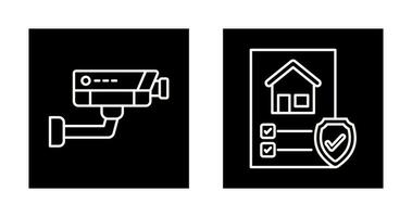 cctv e protezione icona vettore
