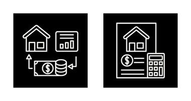 investimento e contabilità icona vettore