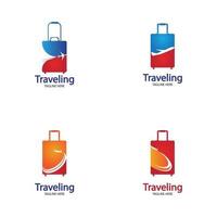 logo di viaggio, vacanze, turismo, design del logo aziendale per viaggi d'affari. vettore