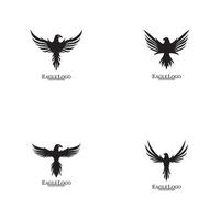 Aquila icona logo design template vettoriale