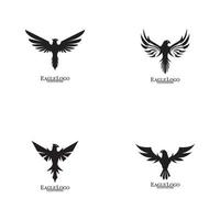 Aquila icona logo design template vettoriale