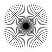 sfondo ipnotico in bianco e nero. vettore