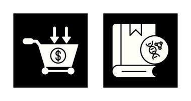 commercio e dna icona vettore