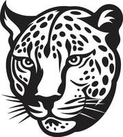 pantere orgoglio nero vettore leopardo design furtivo eleganza nero leopardo icona