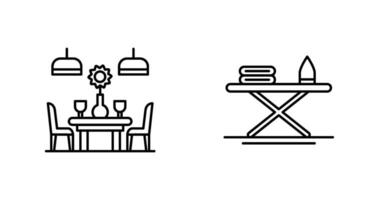 ferro tavola e tavolo icona vettore