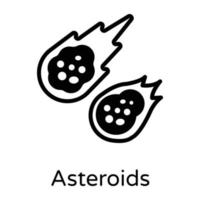 asteroidi e comete vettore