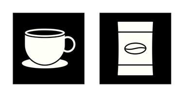 tè e caffè pacchetto icona vettore