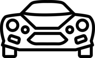 icona linea per auto sportiva vettore