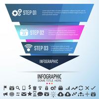 Modello di disegno geometrico infografica vettore