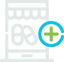 assistenza sanitaria e-commerce creativo icona design vettore