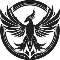 incantata Firebird opera d'arte regale Fenice logo concetto vettore
