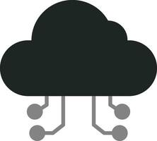 icona del vettore di cloud computing