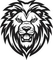 vettore orgoglio nero Leone logo impavido re nero Leone emblema