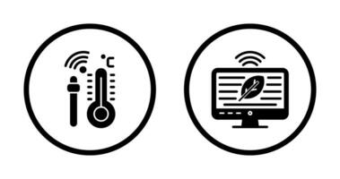 idroponica e tecnologia icona vettore