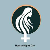 internazionale umano diritti giorno logo vettore