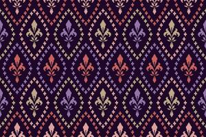 attraversare punto colorato geometrico tradizionale etnico modello ikat senza soluzione di continuità modello astratto design per tessuto Stampa stoffa vestito tappeto le tende e sarong azteco africano indiano indonesiano vettore