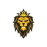 modello vettoriale di disegno del logo della mascotte del leone
