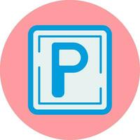 parcheggio cartello vettore icona