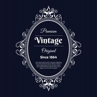 Modello di progettazione stile etichetta vintage background vettore