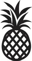 grassetto ananas distintivo contemporaneo ananas silhouette vettore