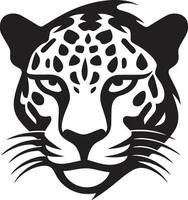 regale ruggito nero vettore leopardo icona eccellenza grazioso dominanza nero leopardo emblema nel vettore