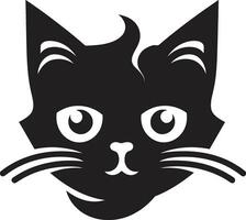 aggirarsi gattino emblema di bellezza elegante e feroce nero ghepardo emblema vettore