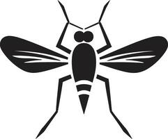 futuristico zanzara logo grazioso zanzara marchio vettore