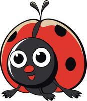 occhi di il coccinella emblematico semplicità misterioso monocromatico maestà coccinella profilo vettore