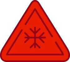 ghiaccio cartello vettore icona