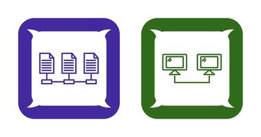 connesso sistemi e Rete File icona vettore