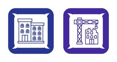 edificio e costruzione icona vettore